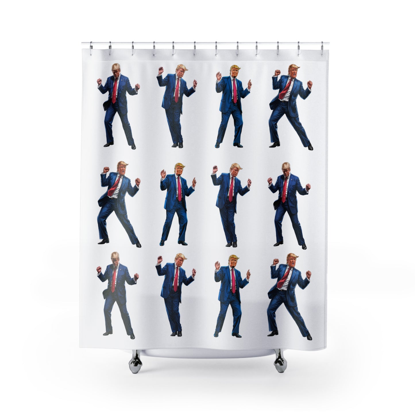 Dancing Trumps Shower Curtain – Make Your Bathroom Great Again!