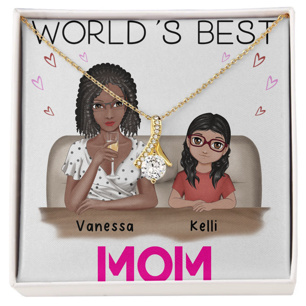 World's Best Mom - Alluring Beauty Necklace