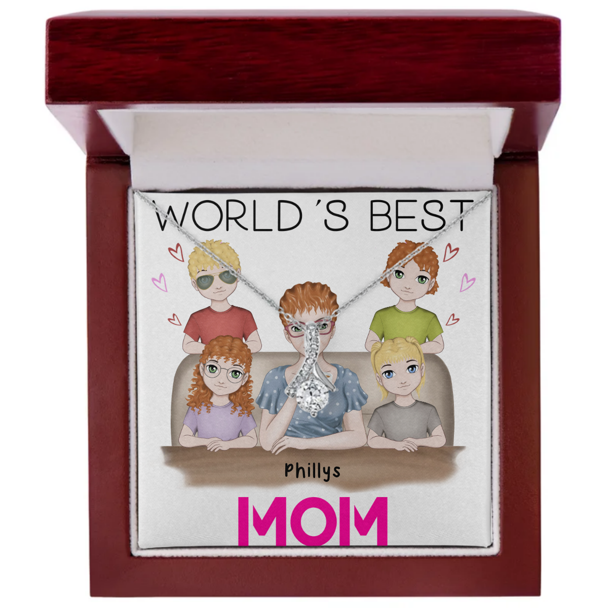 World's Best Mom - Alluring Beauty Necklace