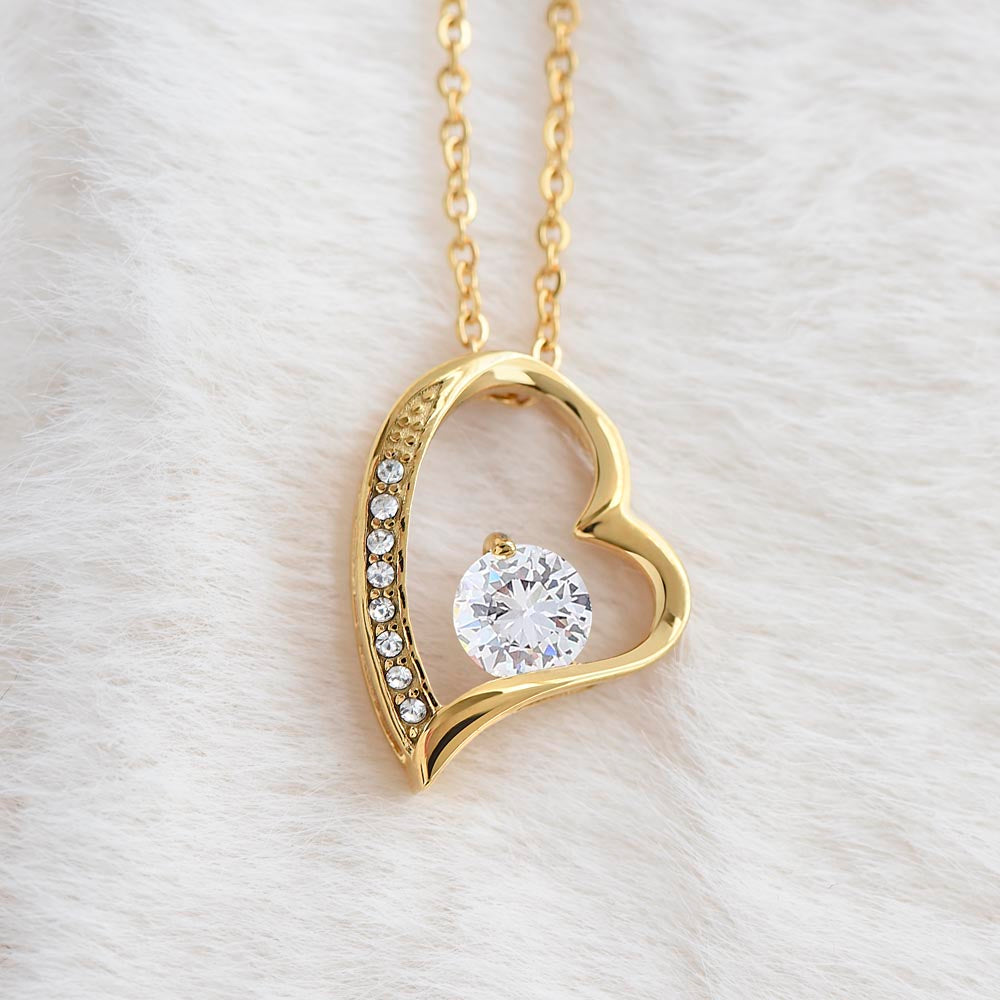 Forever Love Necklace with Granddaughter Graduation From Grandma Message Card