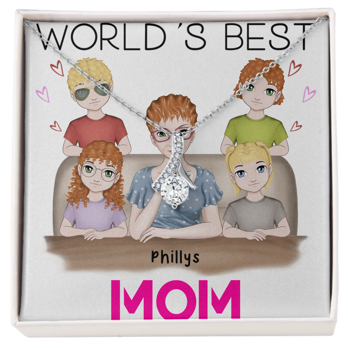 World's Best Mom - Alluring Beauty Necklace