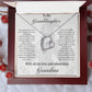 Forever Love Necklace with Granddaughter Graduation From Grandma Message Card