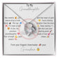 Forever Love Necklace with Emoji Message Card From Grandmother to Granddaughter