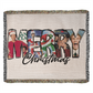 "MERRY Christmas" Woven Blanket — Featuring Iconic Holiday Movie Moments