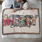 "MERRY Christmas" Woven Blanket — Featuring Iconic Holiday Movie Moments