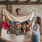 "MERRY Christmas" Woven Blanket — Featuring Iconic Holiday Movie Moments