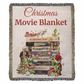 Christmas Movie Blanket — Woven Heirloom Throw Featuring Holiday Film Classics