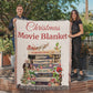 Christmas Movie Blanket — Woven Heirloom Throw Featuring Holiday Film Classics