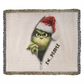 “Ew People” — Grinch Attitude Woven Blanket | Snarky Christmas Heirloom Throw