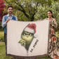 “Ew People” — Grinch Attitude Woven Blanket | Snarky Christmas Heirloom Throw