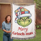 "Merry Grinch-mas" — Cozy Woven Christmas Blanket | Whimsical Grinch Heirloom Throw