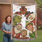 “Christmas Classics Crew” Woven Blanket — Festive Heirloom Throw with Iconic Holiday Characters