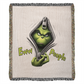 “Eww People” — Grinch Attitude Woven Blanket | Snarky Christmas Heirloom Throw
