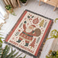 “Merry Christmas Santa” Woven Blanket — Vintage Holiday Heirloom Throw