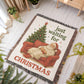 “Just Waiting for Christmas” Woven Blanket — Cozy Santa Heirloom Throw