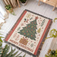 “Merry Christmas Tree” Woven Blanket — Classic Holiday Heirloom Throw