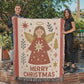 “Merry Christmas Angel” Woven Blanket — Heirloom Holiday Throw
