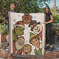 “Christmas Classics Crew” Woven Blanket — Festive Heirloom Throw with Iconic Holiday Characters