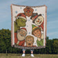 “Christmas Classics Crew” Woven Blanket — Festive Heirloom Throw with Iconic Holiday Characters