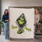 “Eww People” — Grinch Attitude Woven Blanket | Snarky Christmas Heirloom Throw