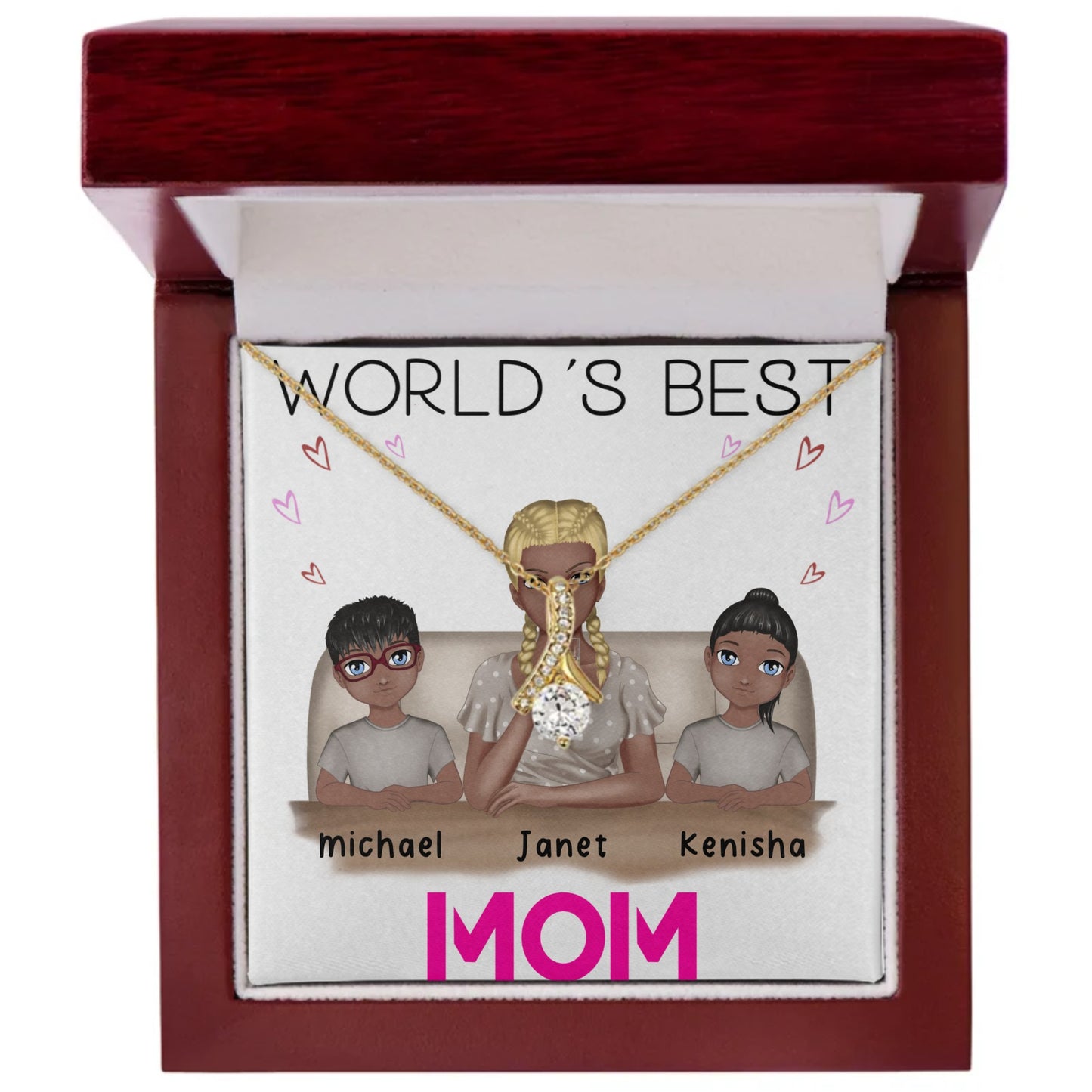 World's Best Mom - Alluring Beauty Necklace